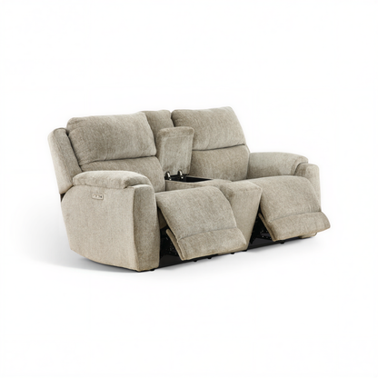 Marley Power Reclining Console Loveseat with Zero Gravity and Power Headrest