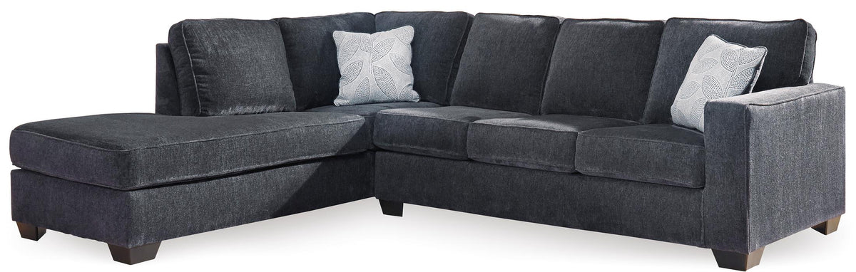 Altari 2-Piece Slate Sleeper Sectional with Chaise Left-Facing