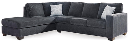 Altari 2-Piece Slate Sleeper Sectional with Chaise Left-Facing