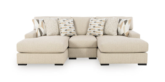 Ashley Laurelgrove 106" 3-Piece Double Chaise Sectional