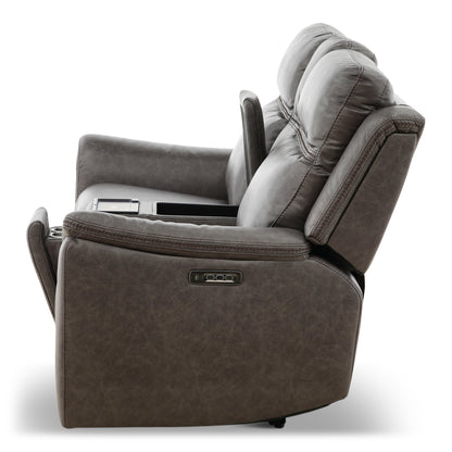 Garrison Power Reclining Console Loveseat