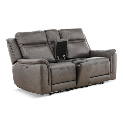 Garrison Power Reclining Console Loveseat