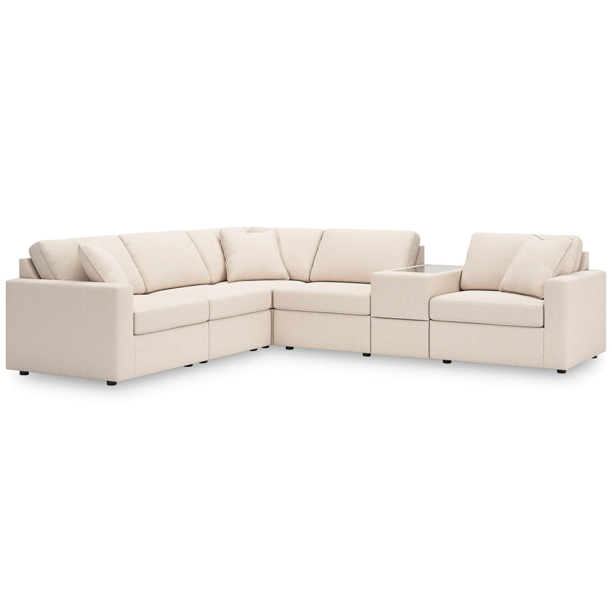 Modmax 6-Piece Sectional with Console Oyster
