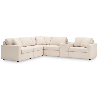 Modmax 6-Piece Sectional with Console Oyster