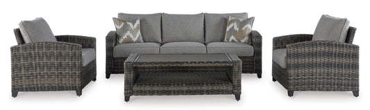 Ashley Oasis Court 4-Piece Outdoor Set