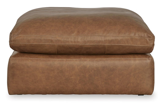 Emilia Oversized Accent Ottoman Caramel