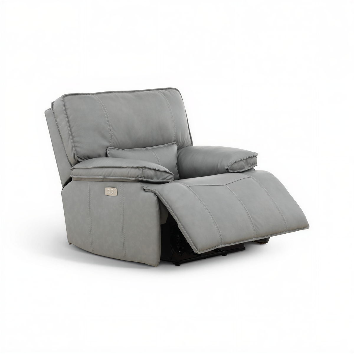 Bozeman II Leather Power Recliner with Adjustable Headrest