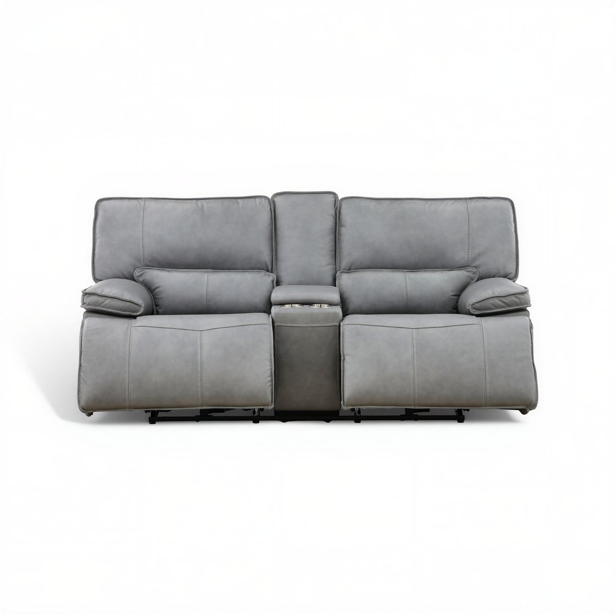 Bozeman II Leather Power Reclining Console Loveseat