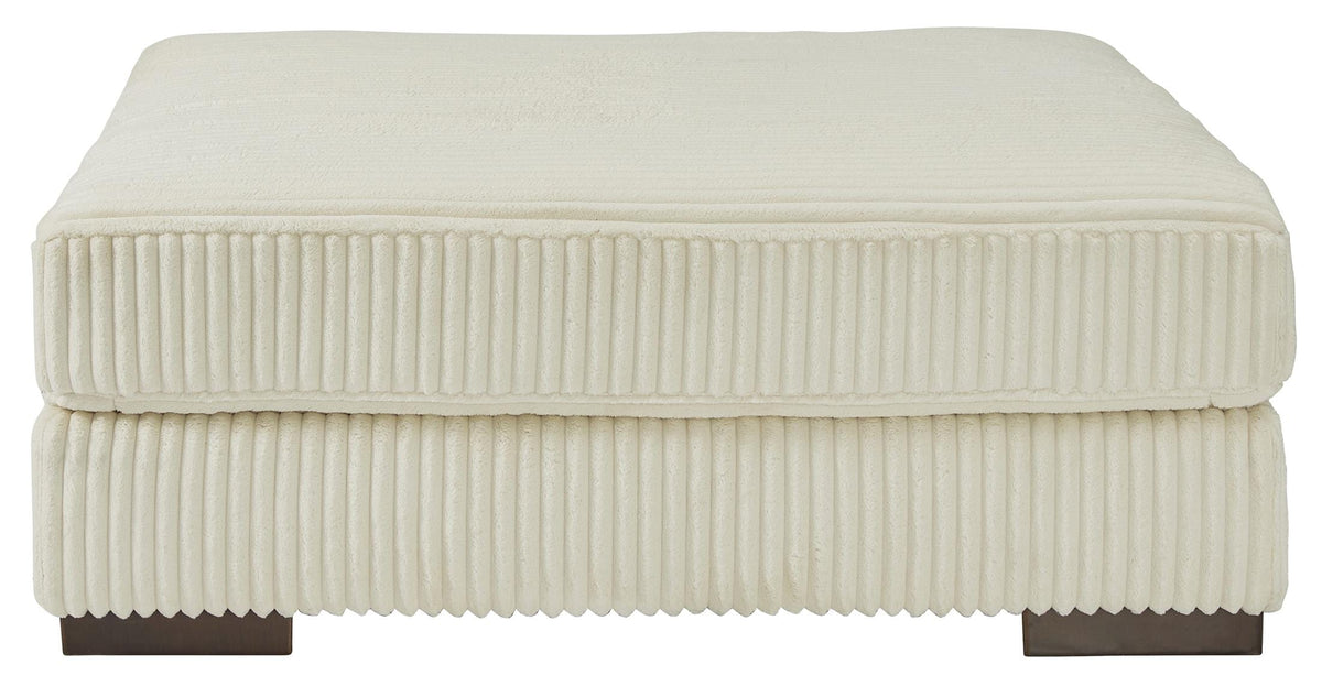Ashley Lindyn Oversized Accent Ottoman Ivory