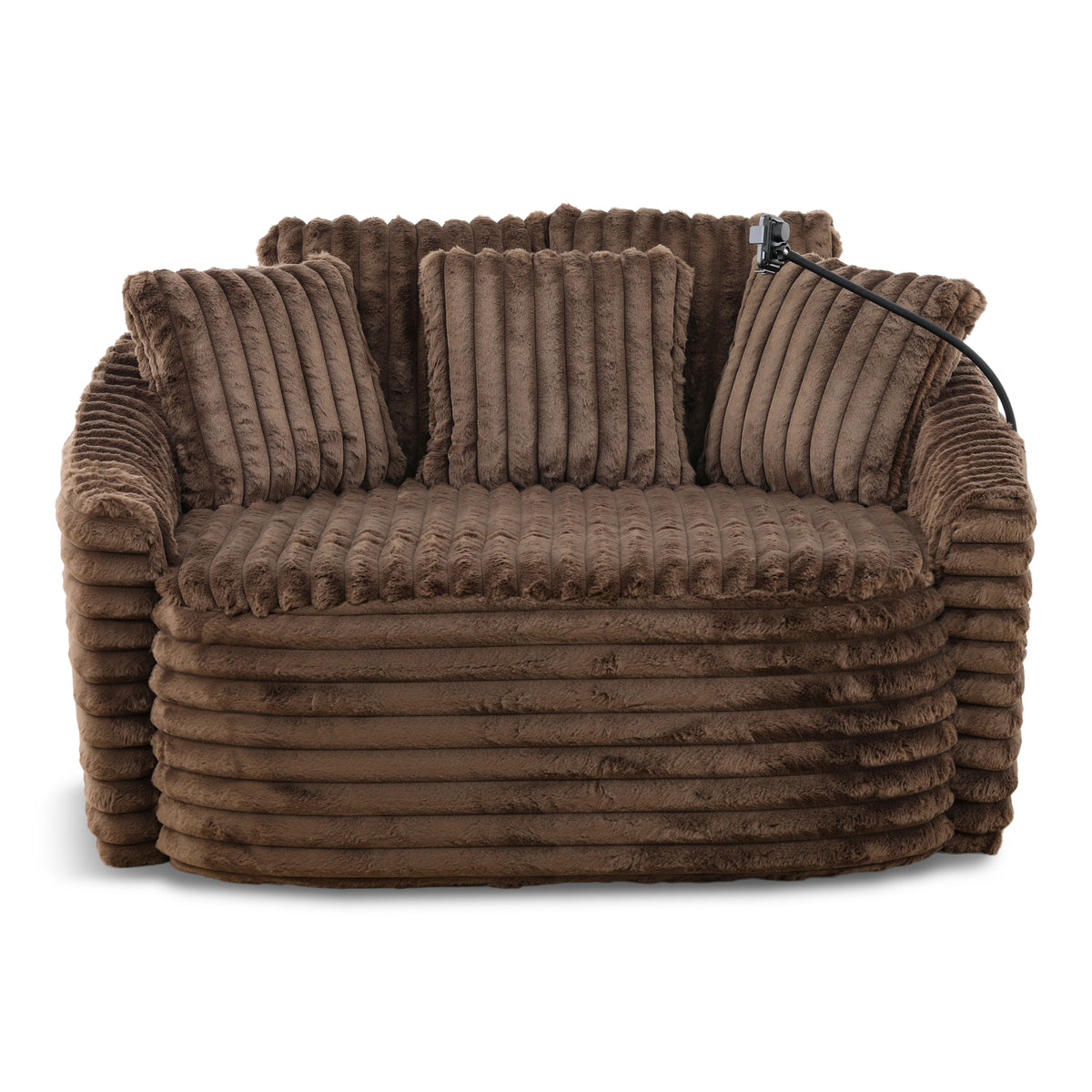 Presley Chair Chaise Chocolate