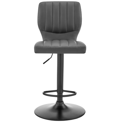 Bardot Adjustable Height Swivel Bar Stool Gray