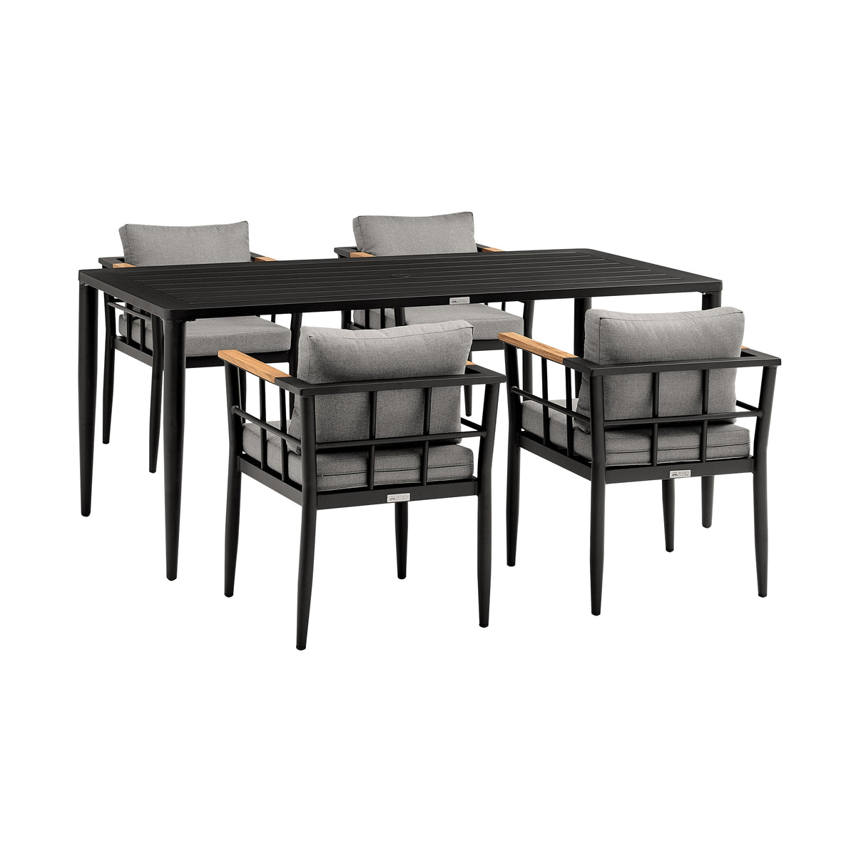 Koala and Calica 5 Piece Dining Set Dark Eucalyptus
