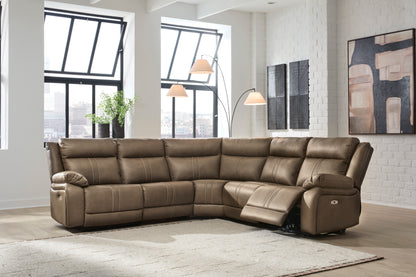 Ashley Max-Media 5-Piece Dual Power Reclining Modular Sectional with 2 Reclining Seats