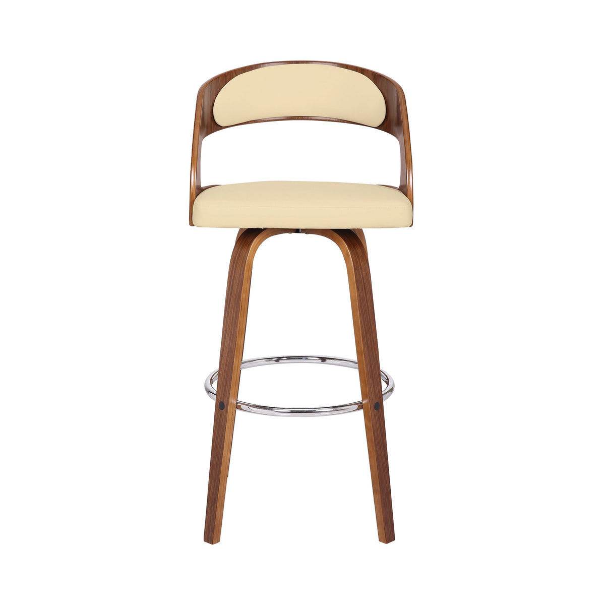 Shelly 30" Bar Height Swivel Bar Stool Cream
