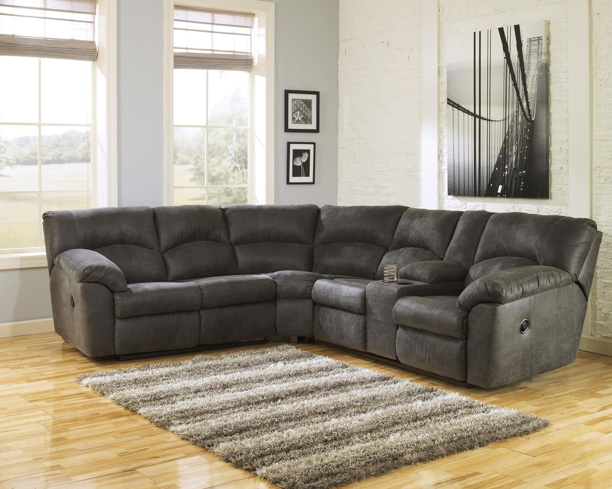 Tambo 2-Piece Reclining Sectional Pewter