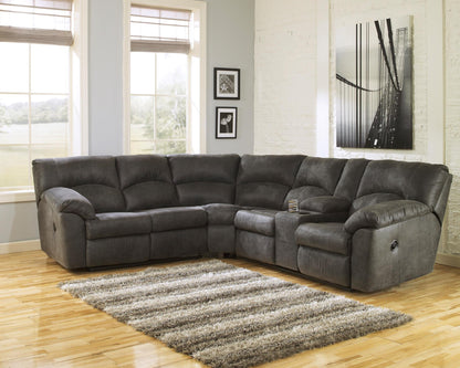 Tambo 2-Piece Reclining Sectional Pewter