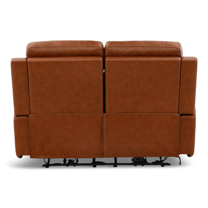 Flexsteel Adrian Leather Power Reclining Loveseat