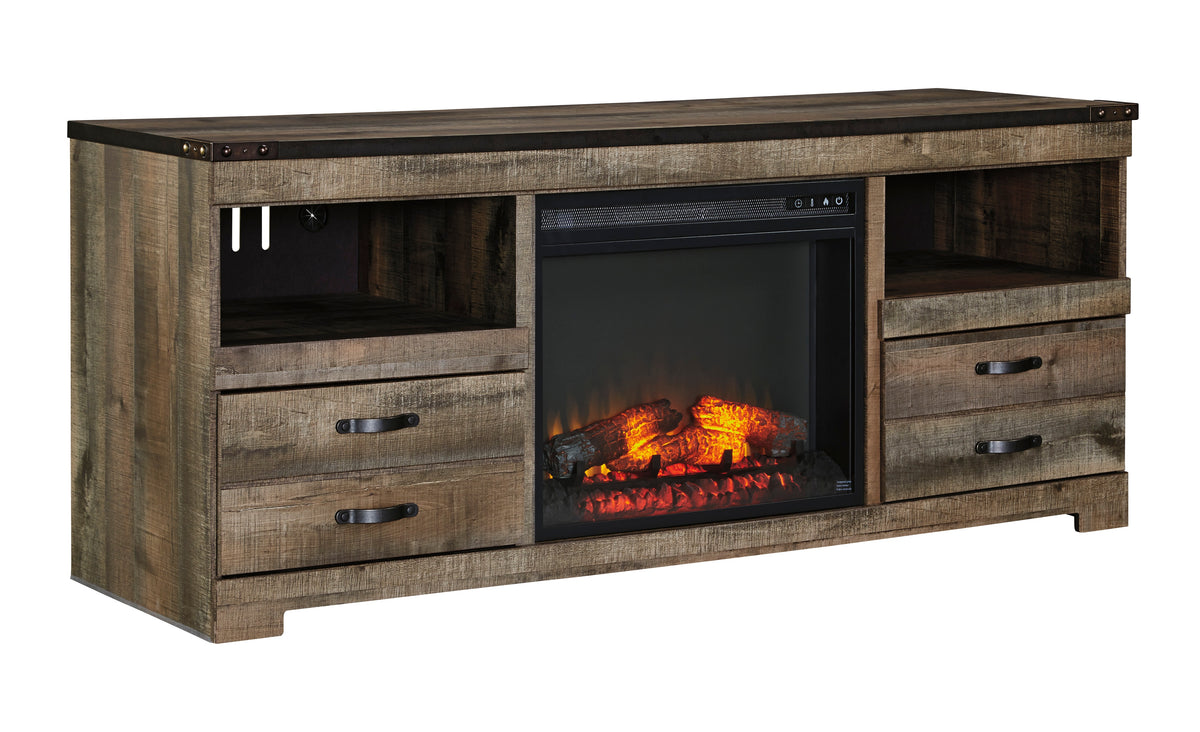 Trinell 63" TV Stand with Fireplace Option