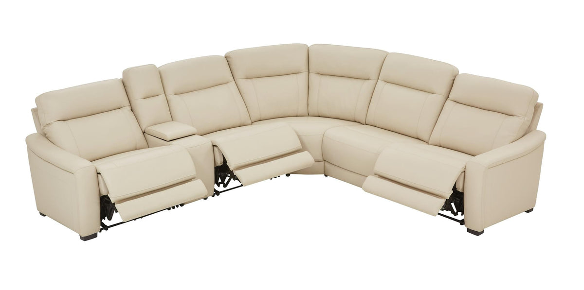 Newport 6-Piece Leather Power Reclining Sectional