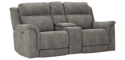 Next-Gen DuraPella Power Reclining Loveseat with Console Slate