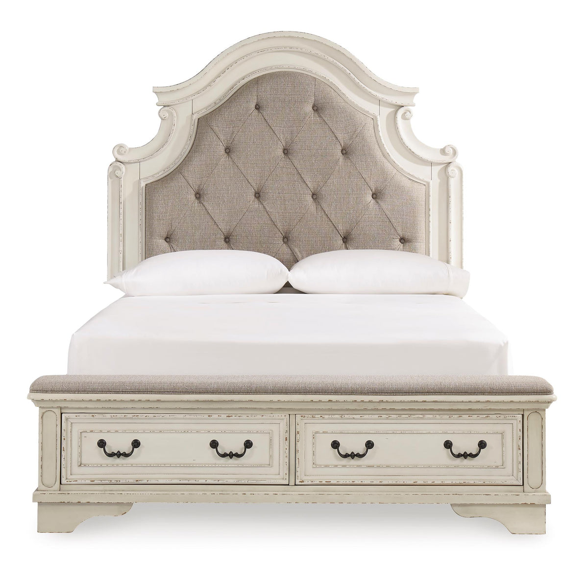 Realyn Upholstered Panel Storage Bed