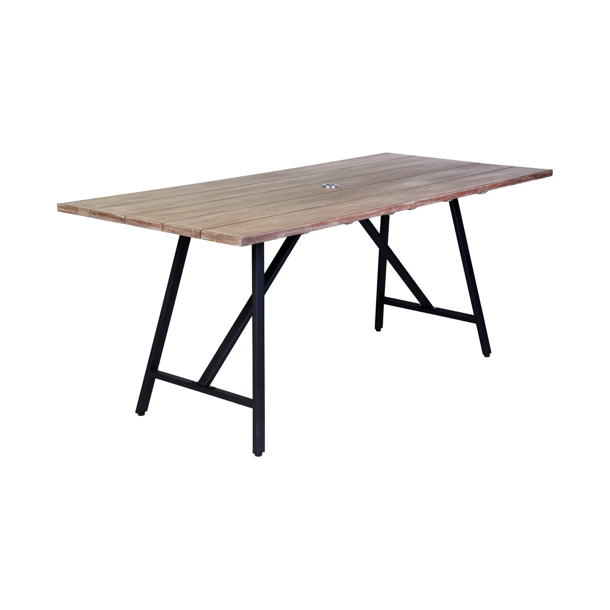 Koala and Clip 5 Piece Dining Set in Light Eucalyptus Wood and Metal with Gray Rope