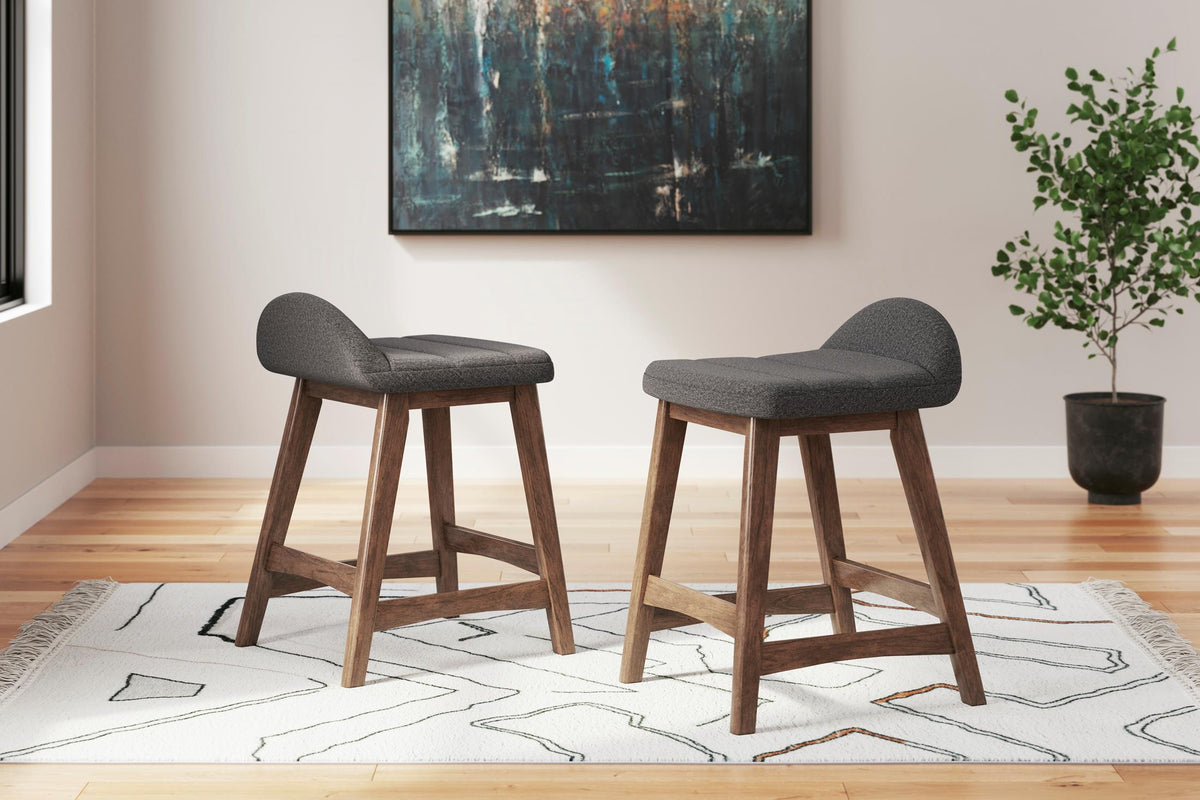 Lyncott Counter Height Bar Stool (Set of 2)