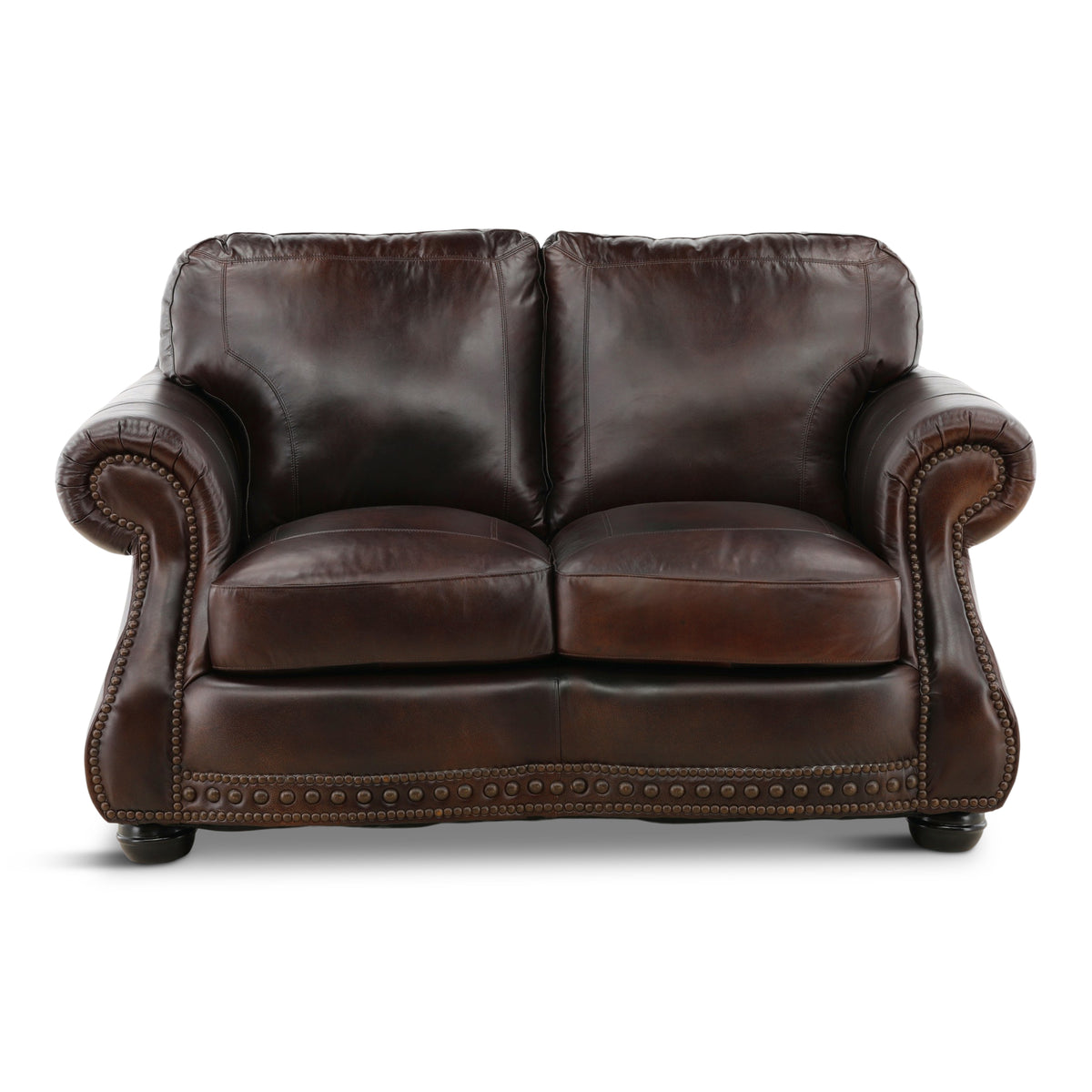 Leonard Leather Loveseat