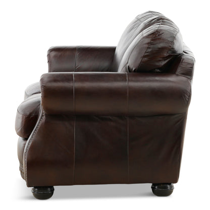 Leonard Leather Loveseat