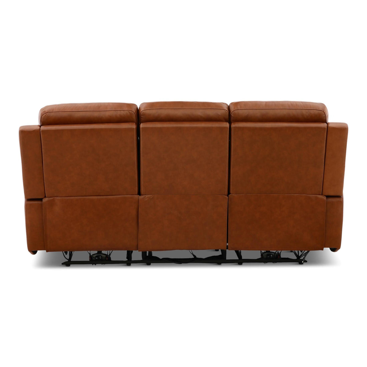 Flexsteel Adrian Leather Power Sofa with Drop Down Table