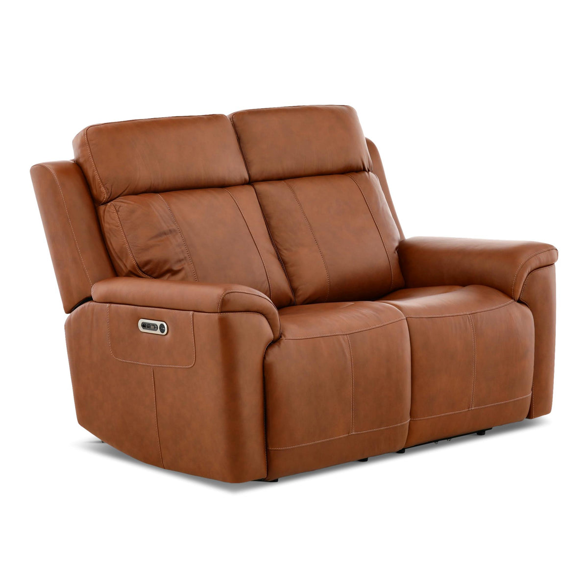 Flexsteel Adrian Leather Power Reclining Loveseat
