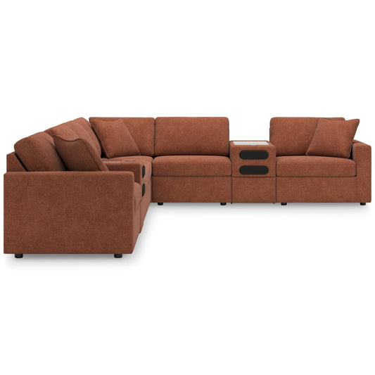 Modmax 8-Piece Sectional with Double Audio Console - alternate view