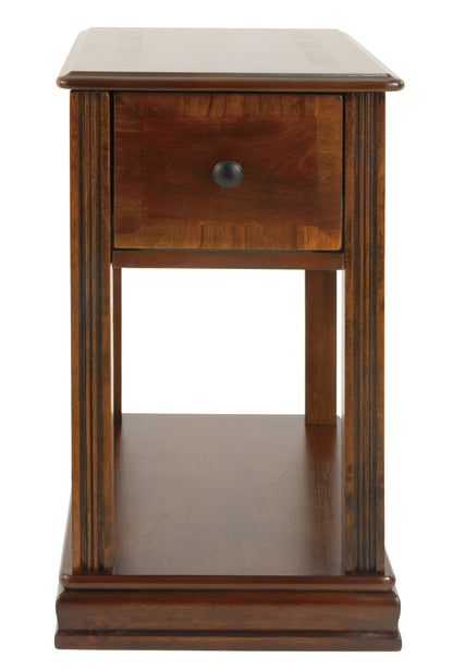 Ashley Breegin Chairside End Table Pewter