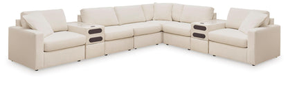 Modmax 8-Piece Sectional with Double Audio Console Oyster