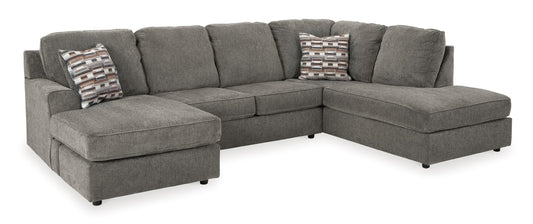 O'Phannon 2-Piece Right-Facing Sectional with Chaise Gray