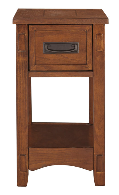 Ashley Breegin Chairside End Table Antique Bronze