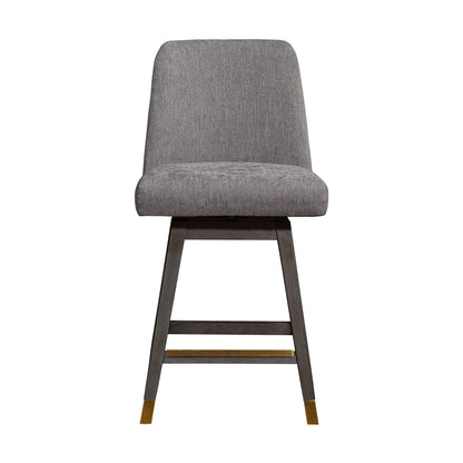 Amalie Swivel Counter Stool Light Gray