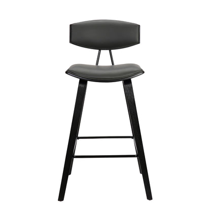 Fox 25.5" Counter Height Bar Stool Black