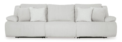 Ashley Top Tier 3-Piece Reclining Sectional Sofa Alloy