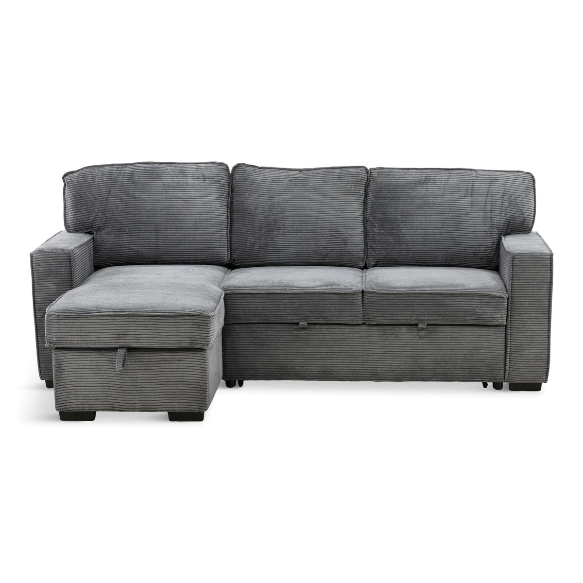 Amir 2-Piece Sectional with Sofa Bed Gray