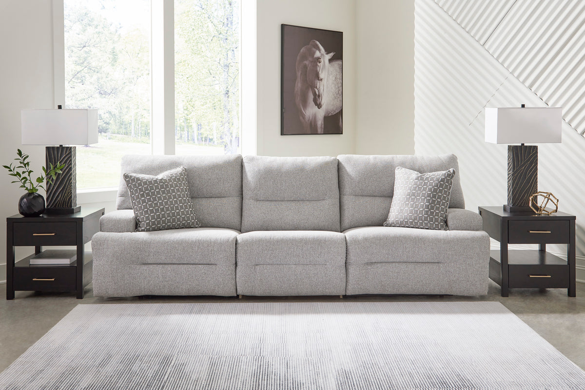 Ashley Acklen Place 3-Piece Next-Gen Nuvella™ Performance Fabric Dual Power Reclining Modular Sofa