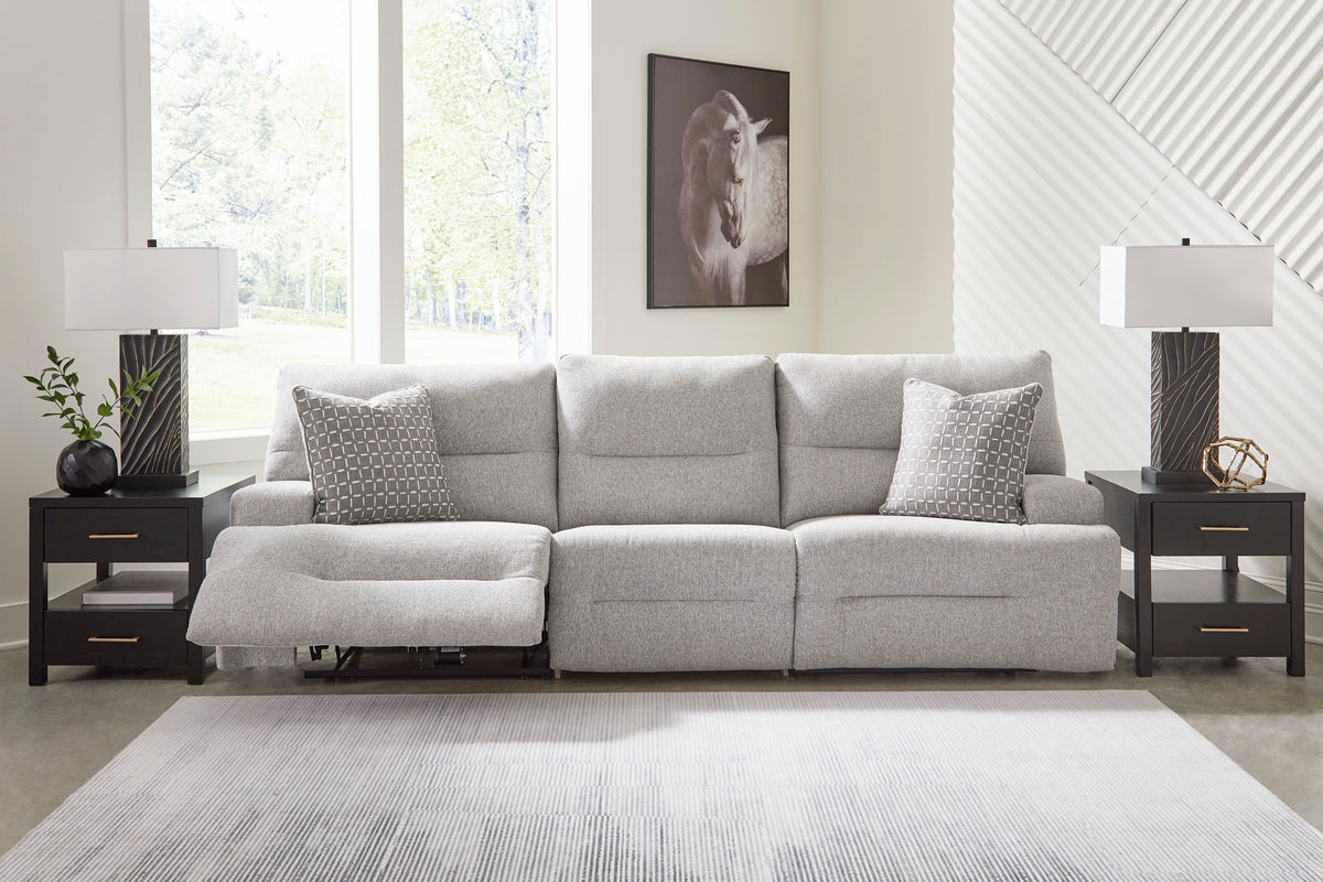Ashley Acklen Place 3-Piece Next-Gen Nuvella™ Performance Fabric Dual Power Reclining Modular Sofa