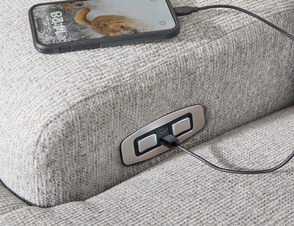 Ashley Acklen Place 3-Piece Next-Gen Nuvella™ Performance Fabric Dual Power Reclining Modular Sofa