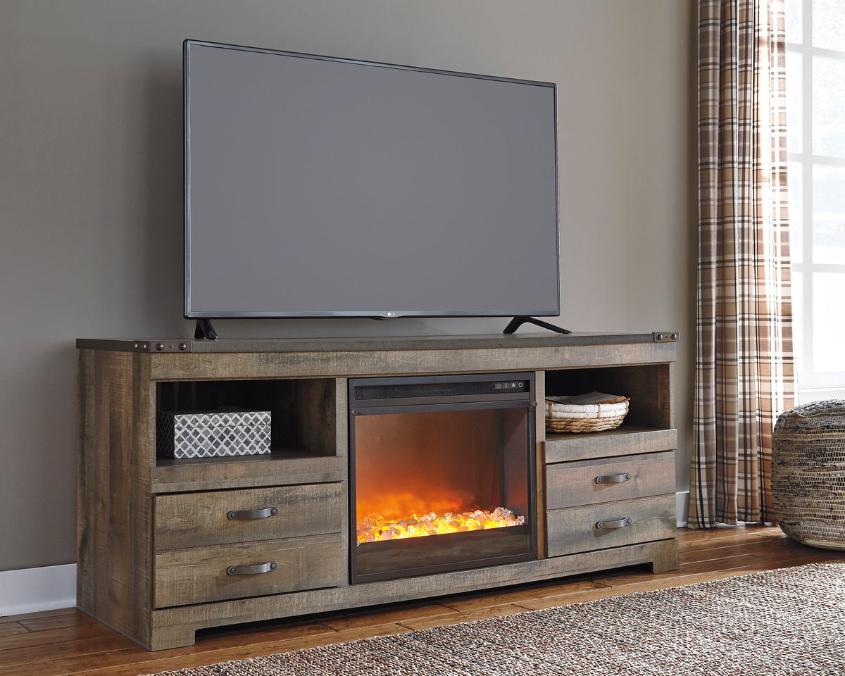 Trinell 63" TV Stand with Fireplace Option