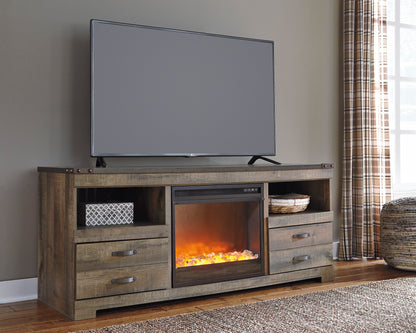 Trinell 63" TV Stand with Fireplace Option