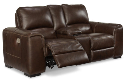 Alessandro Power Reclining Console Loveseat