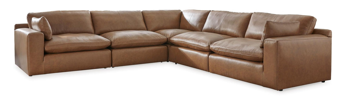 Emilia 5-Piece Sectional Caramel