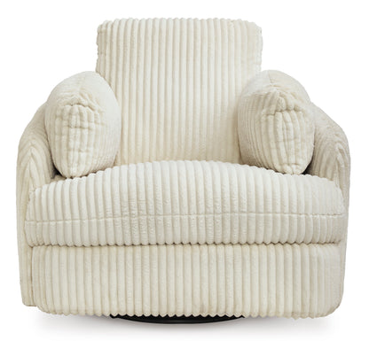 Tie-Breaker Swivel Glider Recliner Ivory