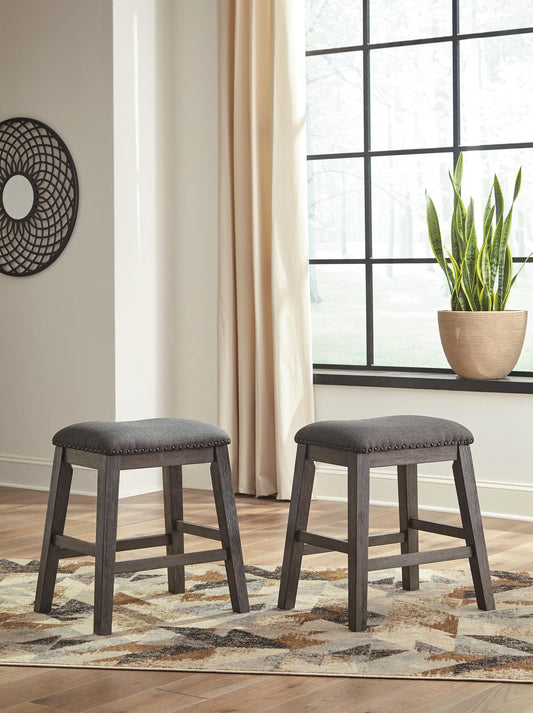 Caitbrook Counter Height Upholstered Bar Stool (Set of 2) - alternate view