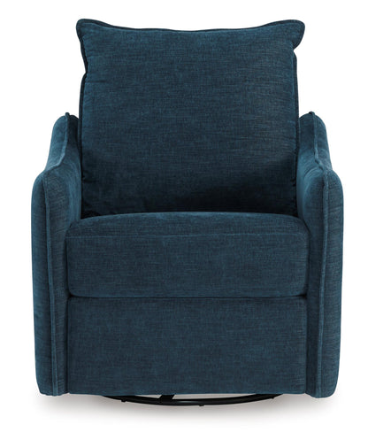 McBurg Swivel Power Recliner Navy
